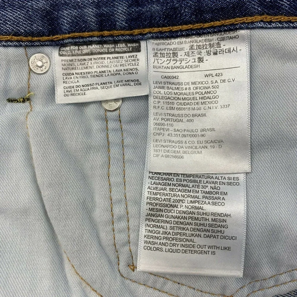 Levi’s 505 Relaxed Fit Tapered Leg Jeans Size 38x30 Medium Wash High Rise Cotton